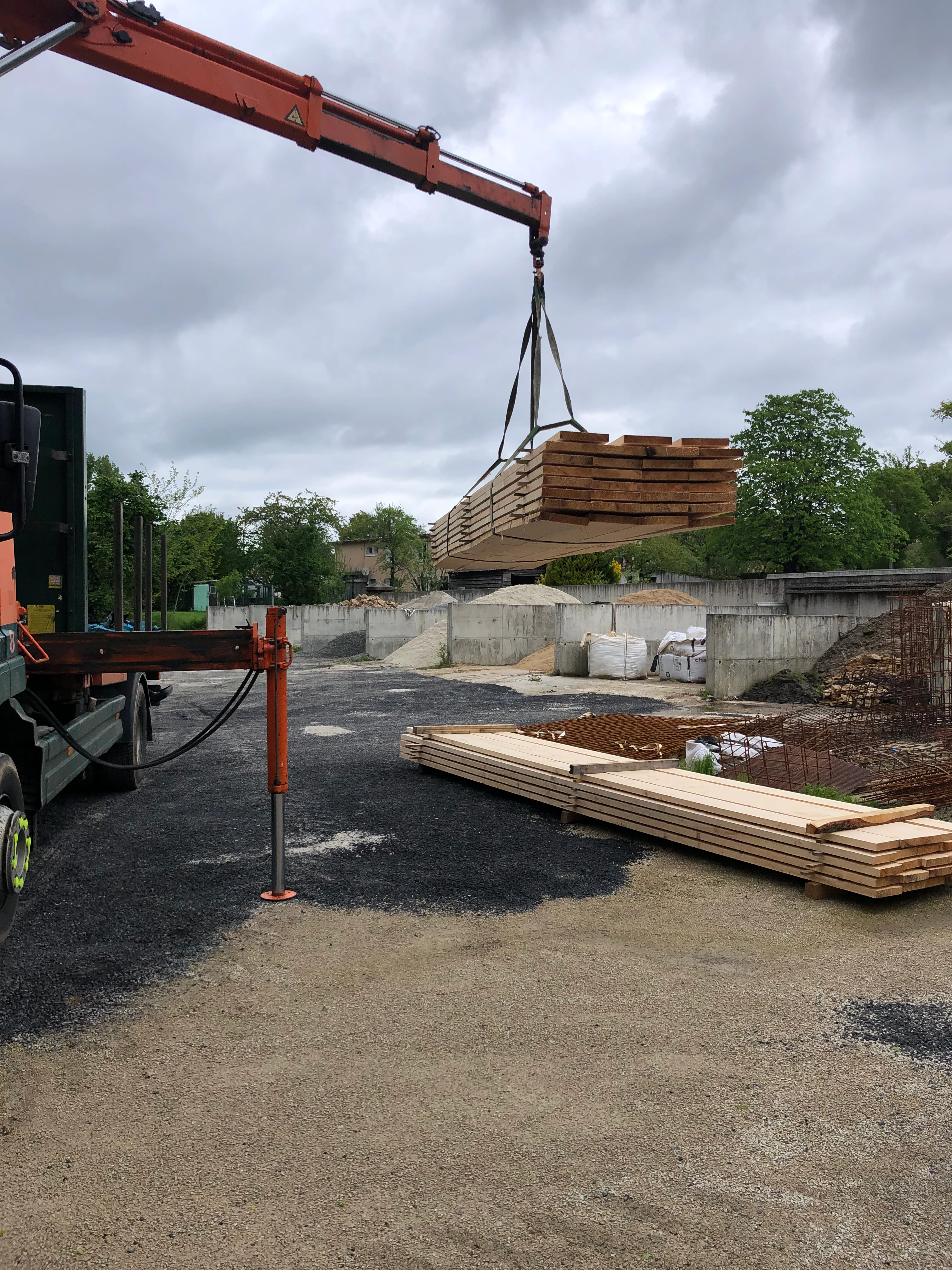 Livraison et grutage chez vous